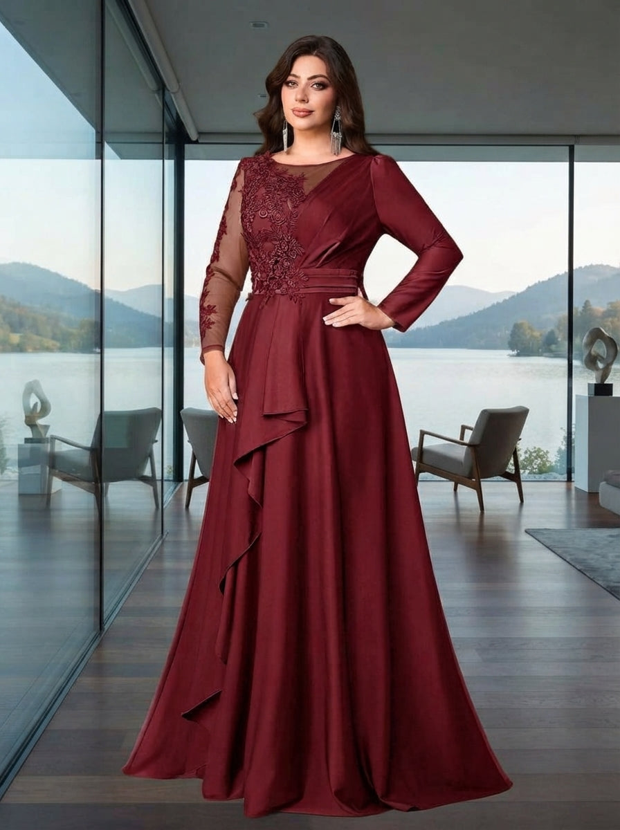 SDE3274 Plus Size Black & Military Green Sequin Asymmetric Gown