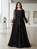 SDE3274 Plus Size Black & Military Green Sequin Asymmetric Gown