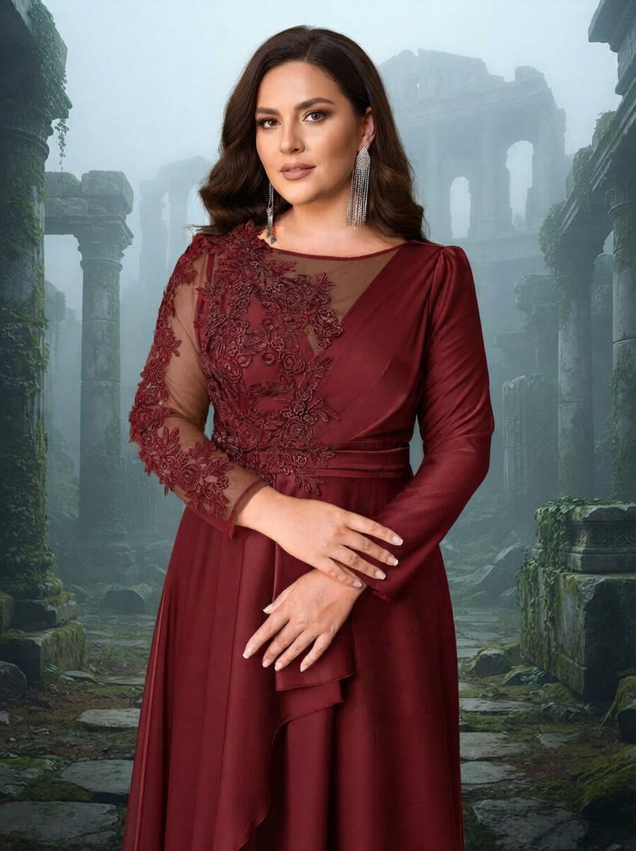 SDE3274 Plus Size Black & Military Green Sequin Asymmetric Gown