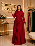 SDD4006 – Emerald Green Elegant Maxi Dress