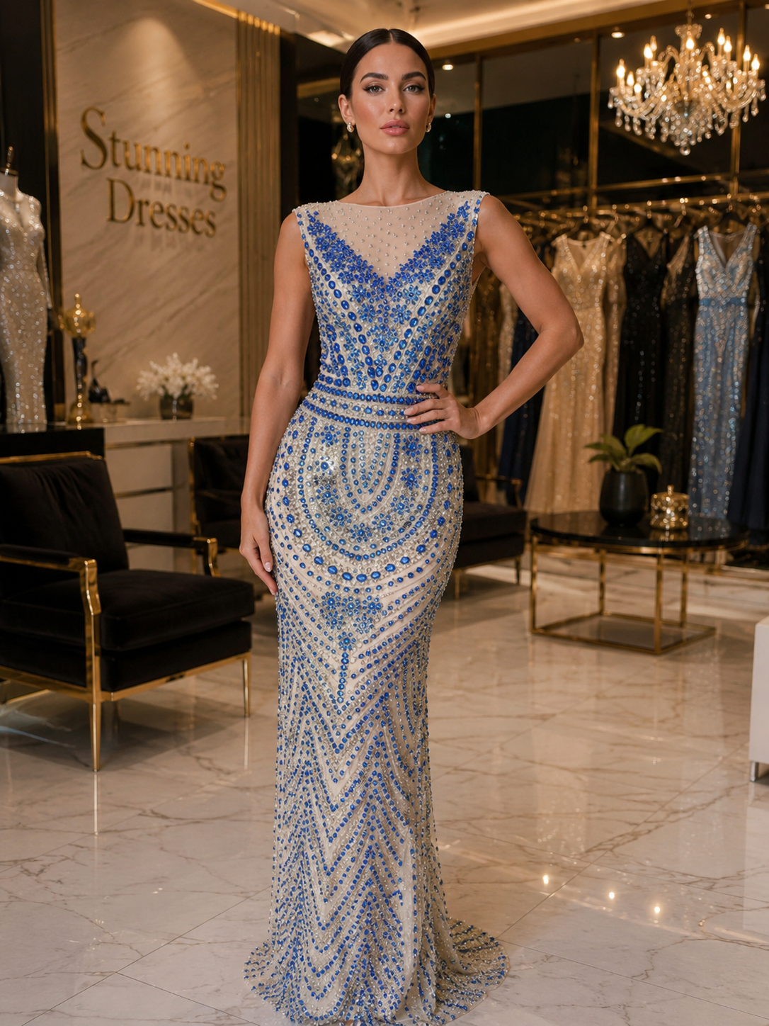 Royal Blue Elegance SDE3243