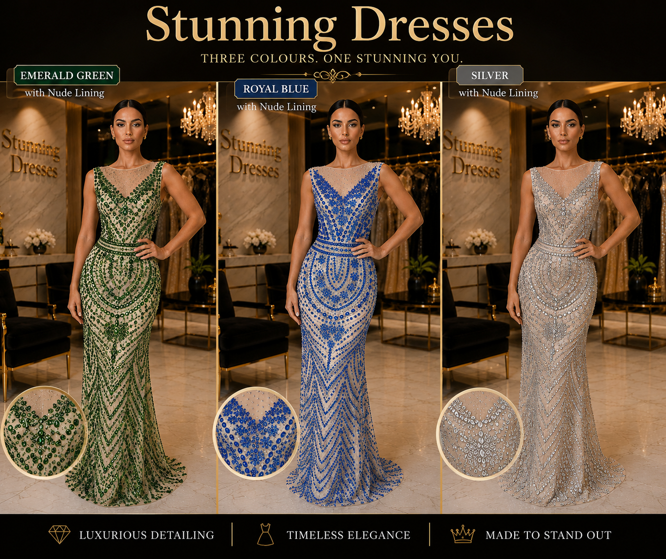 Royal Blue Elegance SDE3243