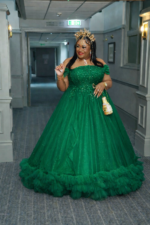 SD3167 Crimson Luxe Off-Shoulder Statement Gown - Image 5