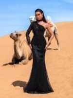 SD3218 One-Shoulder Beaded Mermaid Gown - Image 2