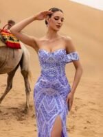 SD3214 Geometric Sequin Mermaid Gown - Image 10