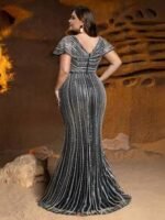 SD3239 Shimmering Sequin Beaded Mermaid Gown - Image 9