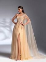 SD3209 Sparkling Sequin Mesh Patchwork Gown - Image 6