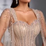 SD3210 Rhinestone Beaded Mermaid Gown