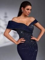 SD3181 Luxe Pearl & Sequin Mermaid Gown - Image 3
