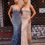 SD3230 Spaghetti Strap Applique Mermaid Gown