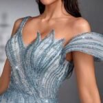 SD3179 Luxe Beaded Asymmetrical Tulle Maxi